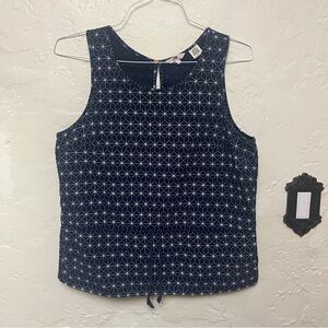 Levi’s Geometric Patterned Navy Blue Women's Tank Top